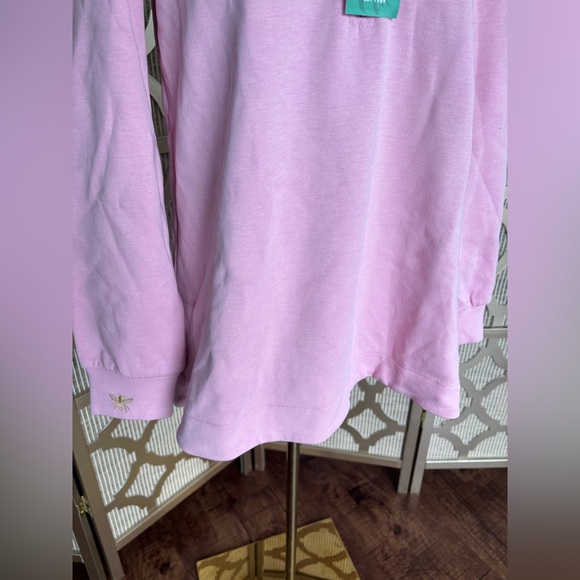 Joules Rosalyn Funnel-Neck Sweatshirt | 4 | Dawn Pink - Picture 5 of 9